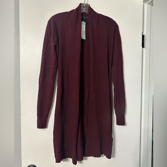 Cyrus Sweaters - Cyrus Deep Red Open Front Cardigan Womens Small